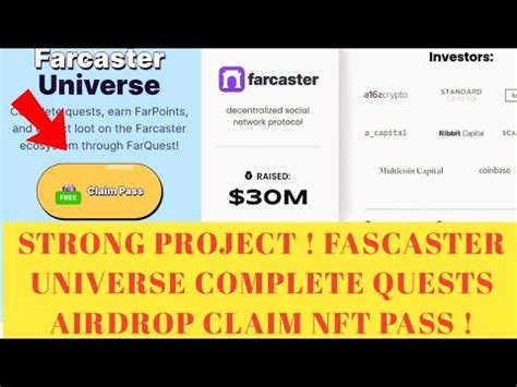 Garapan Legit Fascaster Universe Complete Quests Airdrop Claim Nft