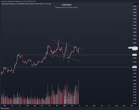 CRYPTOCAP BTC D Chart Image By Cuanventures TradingView