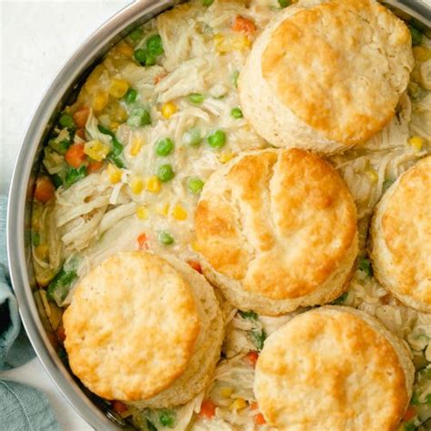 Easy Chicken Pot Pie with Biscuits | Andie Mitchell