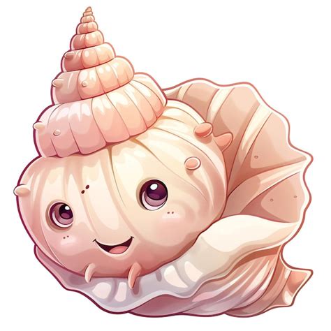 Conch Shell Shankha Indian Illustration Premium Ai Generated Psd