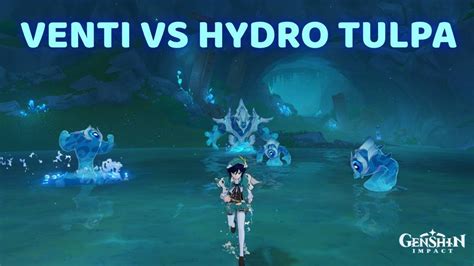 Venti Solo Vs Hydro Tulpa Genshin Impact Boss Youtube