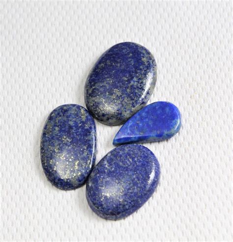 St Cke Dunkelblau Nat Rliche Lapis Lazuli Cabochon Edelstein Glatt