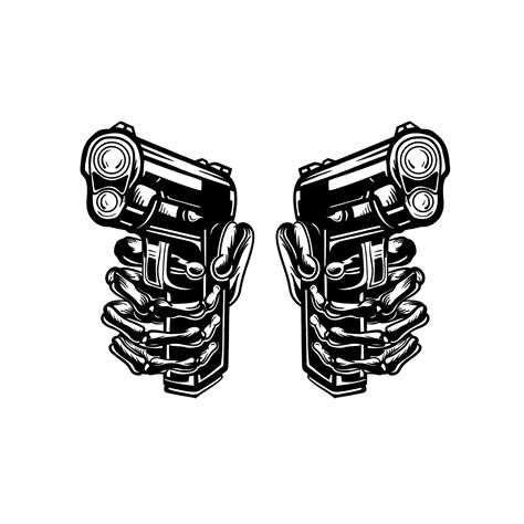 Vector Hand With Gun