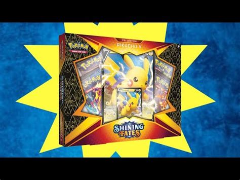 Opening A Shining Fates Pikachu V Collection Box Pok Mon Trick Or