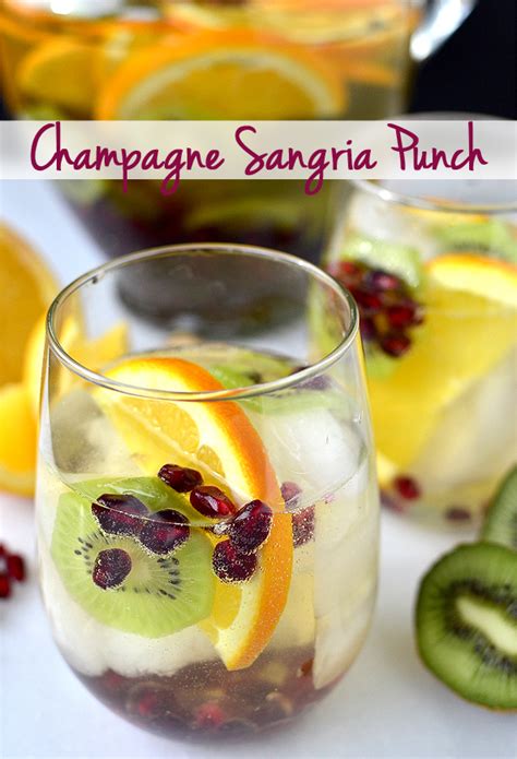 Champagne Sangria Punch - Easy and Fruity