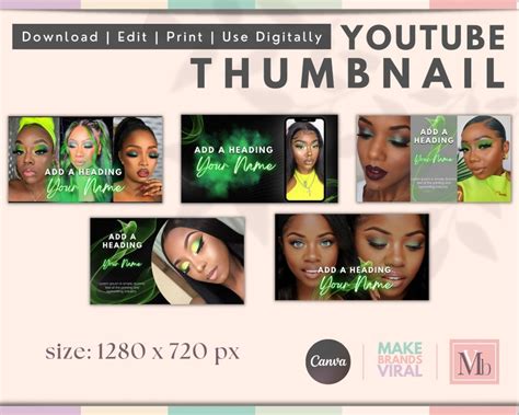 Neon Green Youtube Branding Kit Gaming Editable Banners Animated