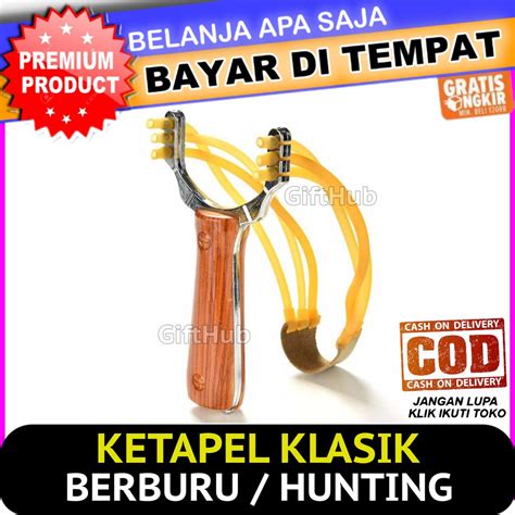 Jual Ketapel Berburu Slingshot Alat Berburu Hunting Besi Stainless