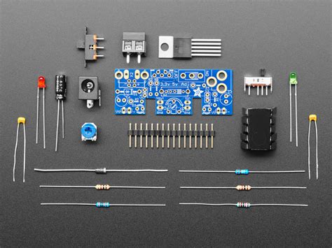 Overview Adjustable Breadboard Power Supply Kit Adafruit Learning