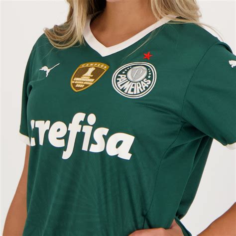 Camisa Puma Palmeiras I 2022 Feminina Campeão Libertadores 2021