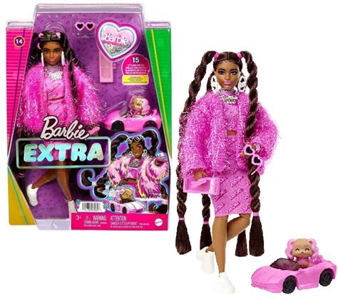 Barbie Extra GRN27 Lalka W Warkoczach Akcesoria