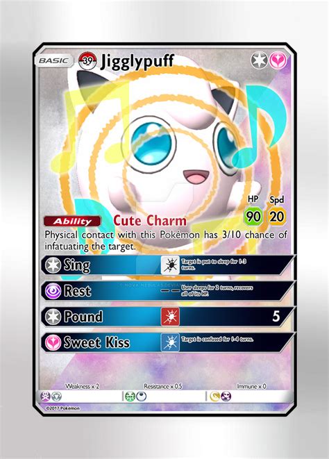 Pokemon Card - #39 Jigglypuff by Nova-Nebulas on DeviantArt