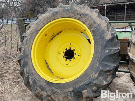 Goodyear 184 38 Tractor Tires On Jd Rims Bigiron Auctions