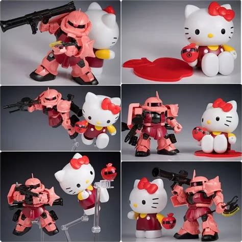 Hello Kitty X Zaku Chars Sd Cs Kit Gundam Gunpla Snap Fit 44 000 En