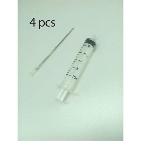 Units Ml Syringe Injector With Flap Tip Needle For Refilling Ink