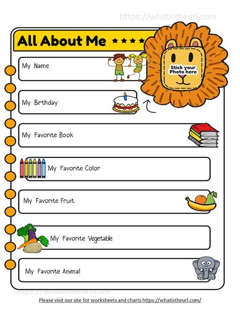 Math All About Me Worksheet Free Printable Worksheet