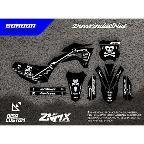 Jual Decal Stiker Klx Gordon Bf Dtracker Old Bebas Desain