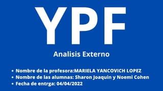 Analisi Externo YPF 2 Pdf