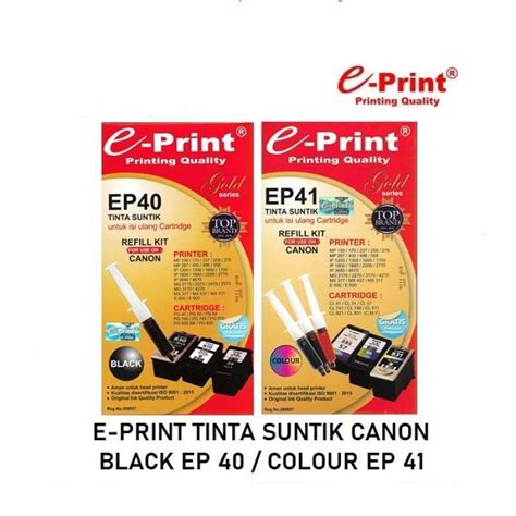 Jual E Print Refill Kit Gold Tinta Suntik Canon EP40 EP41 Di Seller