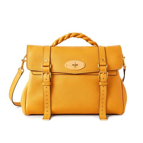 Mulberry Oversized Alexa In Yellow Lyst