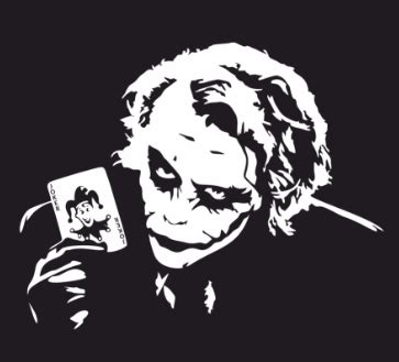 Наклейка на авто Joker (Джокер) 35*45 см Белый (KG-10354) (ID ...
