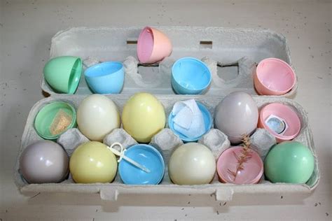 An Egg Carton Filled With Different Colored Eggs