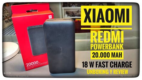 XIAOMI Redmi Powerbank 20 000 MAH 18 W Fast Charge Unboxing Y Review