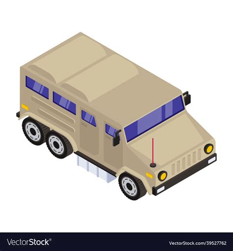 Army Van Royalty Free Vector Image Vectorstock