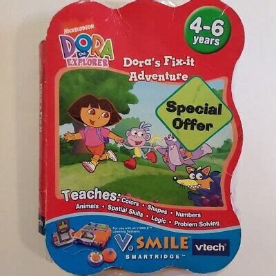 Vtech V Smile Vsmile Dora S Fix It Adventure Cartridge Dora The