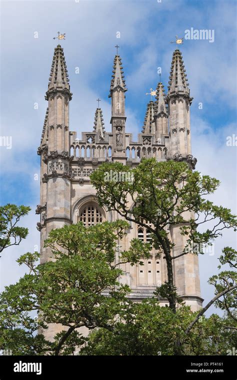 Magdalen Tower Magdalen College University Of Oxford Oxford Uk