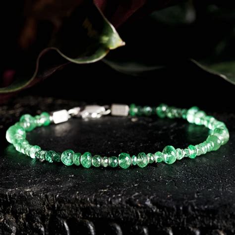 Colombian Emerald Bracelet IV (3-5mm)