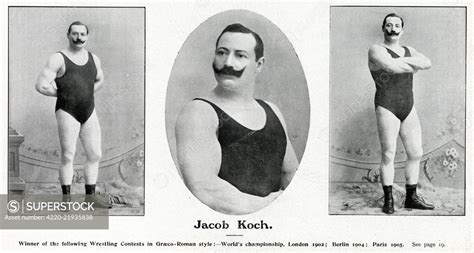 Jakob Koch 1871 1918 German Amateur Wrestler Date 1905 SuperStock