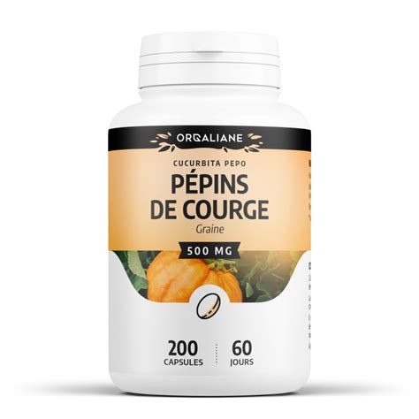 Huile de Pépins de Courge en capsules 420mg 200 capsules