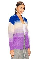 Isabel Marant Etoile Dana Cardigan In Blue Purple Revolve