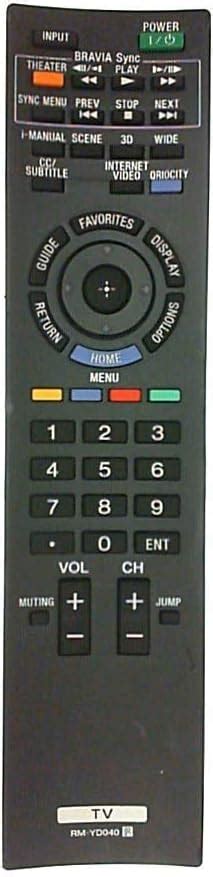 Amazon RM YD040 Remote Control Replaced For Sony TV KDL 46HX800