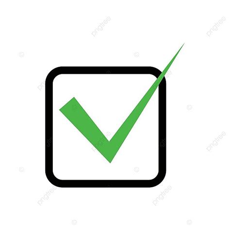 Green Checkbox Icon Confirmation And Authentication Vector Shape Select