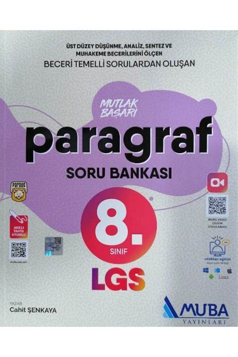 Muba Yayınları Muba 8 sınıf Lgs Mutlak Başarı Paragraf Soru Bankası