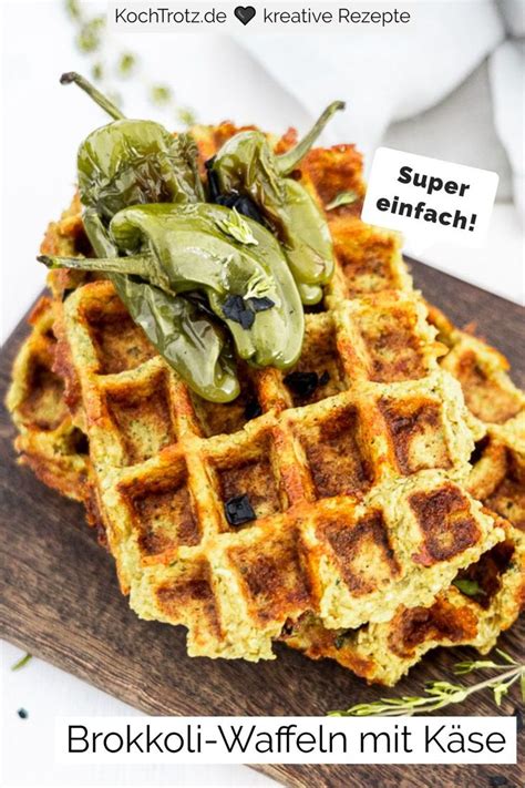 Brokkoli Waffeln mit Käse warm und kalt lecker Rezept