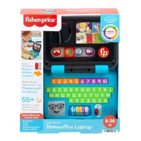 Fisher Price Lernspaß Laptop Lernspielzeug Licht Musik ab 6 M