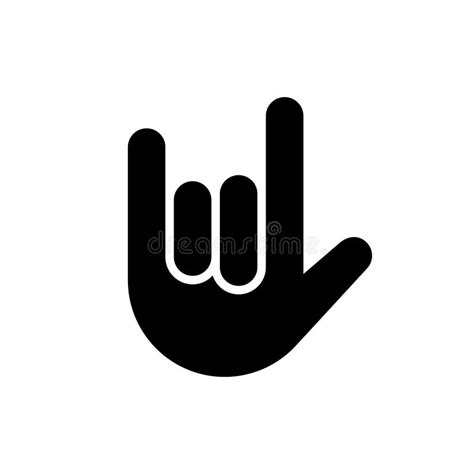 Rock Roll Emoji Hand Sign Stock Illustrations 52 Rock Roll Emoji Hand