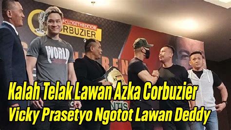 Kalah Telak Lawan Azka Corbuzier Vicky Prasetyo Tak Puas Ngotot Tinju