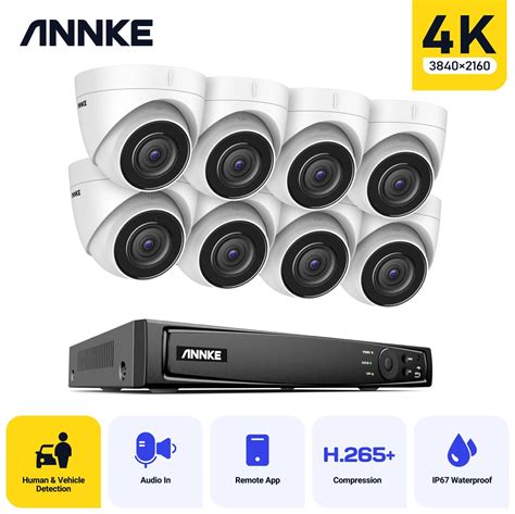 Annke K Ultra Hd Poe Video Surveillance System Ch Nvr Recorder With