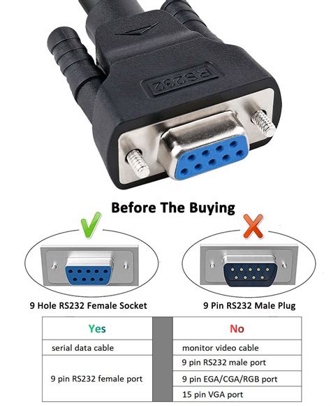 GetUSCart DTech DB9 RS232 Serial Cable Female To Female Null Modem