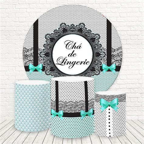Painel Redondo e Capas Tecido Chá Lingerie WKPC Wear Sublimações