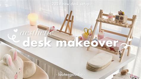 🎀 Aesthetic Desk Makeover Cozy Minimal Pinterest Inspired Desk And Stationery Organisation