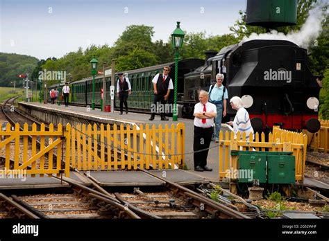 Steamrailway Isle Of Wight England Uk Stock Photo Alamy