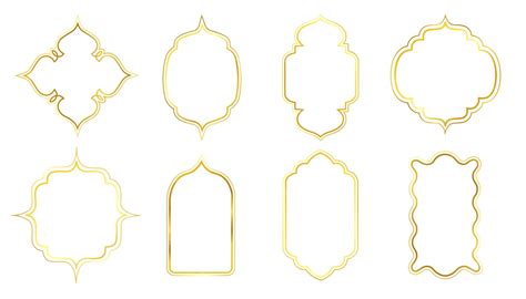 Premium Vector Vector Collection Of Golden Oriental Style Islamic