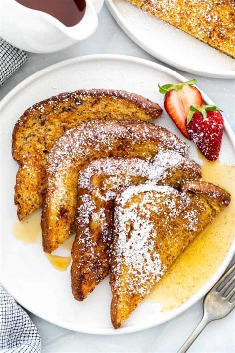 French Toast With Powdered Sugar And Syrup