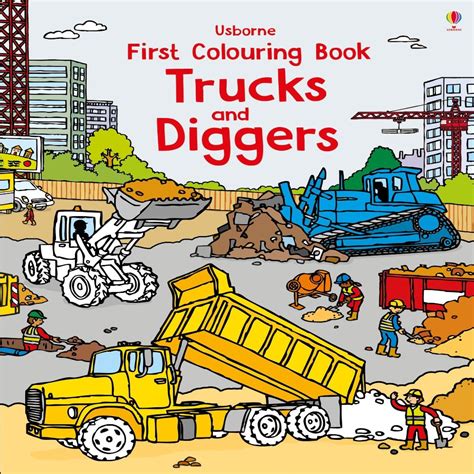 First Colouring Book Trucks And Diggers — Toycra