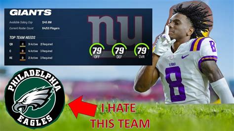 I Realistically Rebuilt The New York Giants With Malik Nabers In Madden