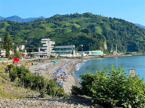 Пляж Сарпи, расположен на границе 🇬🇪Грузии | Грузия Тбилиси